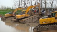 挖掘机-水陆挖掘机-洪盛水利机械-水陆挖掘机租赁